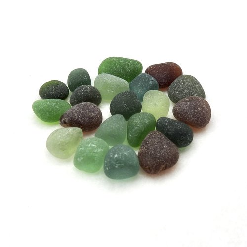 genuine sea glass nuggets