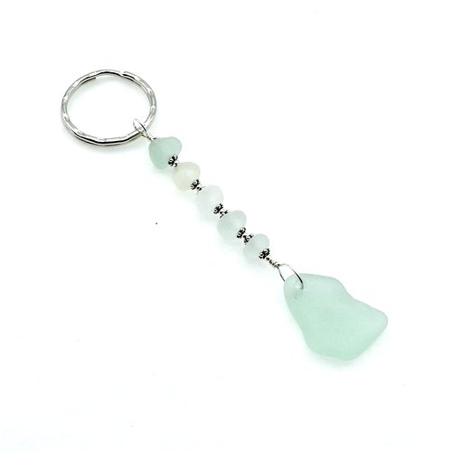 sea glass key chain for women or girls