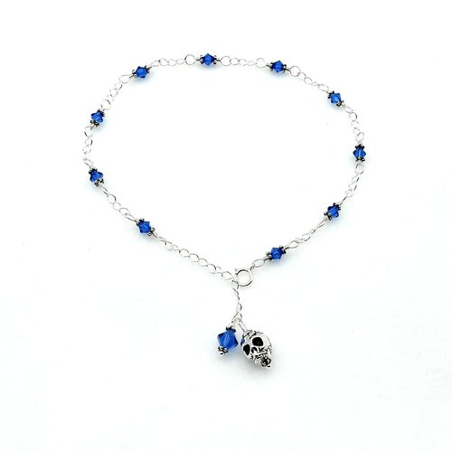 skull anklet for women