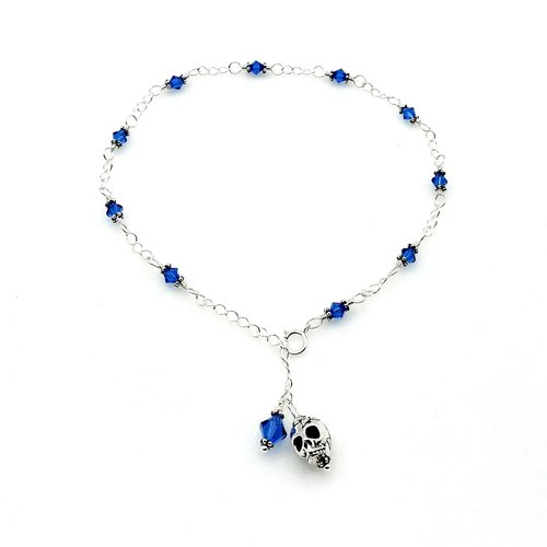 skull anklet for women