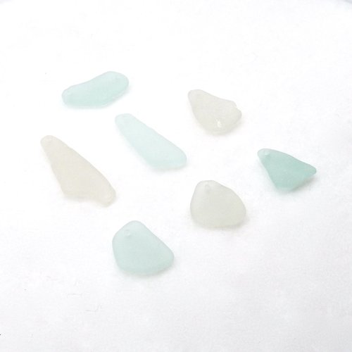 large beach glass beads