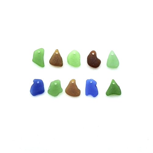 colorful sea glass 