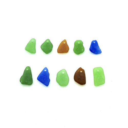 beach glass charms