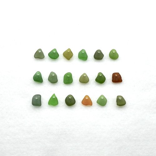 Unique Beads for Sale Jewelry Making Top Drilled Sea Glass Beach Charms Craft Supplies 