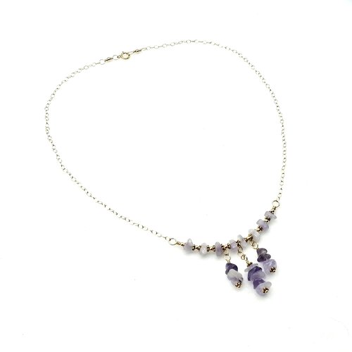 14K/20 gold filled wire, chain and clasp with lead free gold plated pewter beads