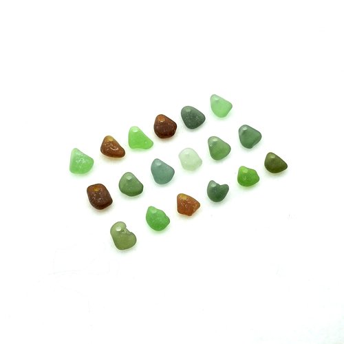 Tiny Unique Beads for Sale Jewelry Making Top Drilled Sea Glass Beach Charms Craft Supplies 