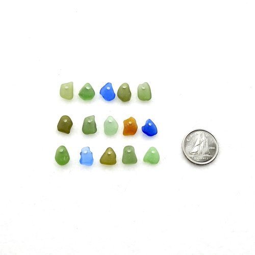 beach glass charms