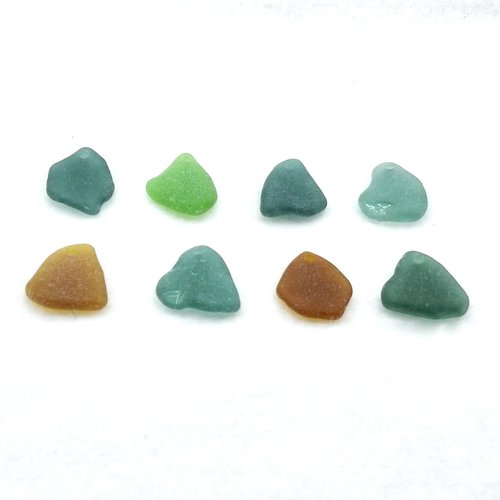 Unique Beads for Sale Jewelry Making Pendants Drilled Sea Glass Beach Craft Supplies 