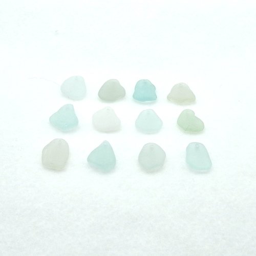 Pastel Sea Glass Charms for Jewelry Making Real Beach Glass Beads Craft Supply