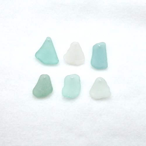 Genuine Sea Glass Pendants Large Top Drilled Real Beach Craft Supply 