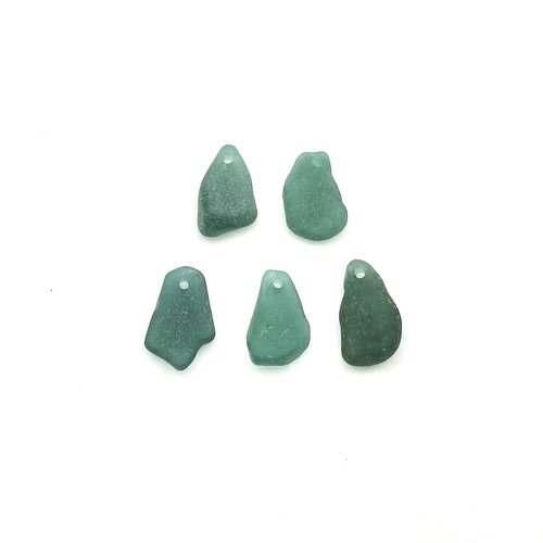 teal green sea glass pendants for sale