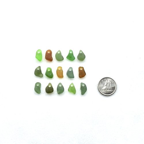 beach glass charms