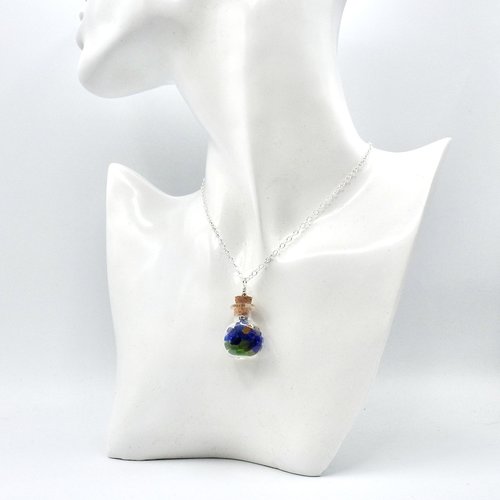 beach glass tiny bottle