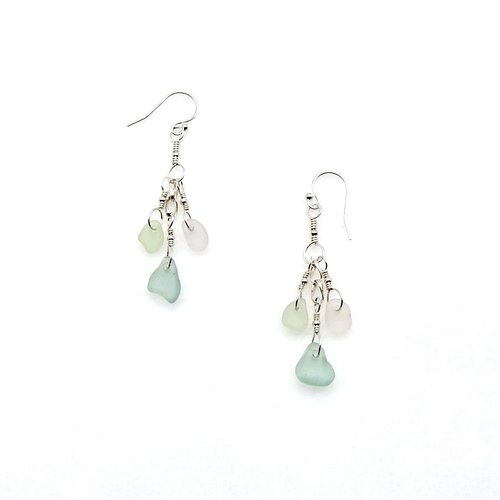 multi charm earrings