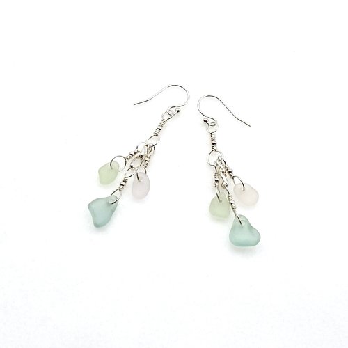dangle sea glass jewelry