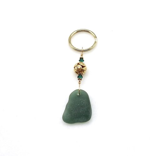 vermeil gold swirl Bali bead