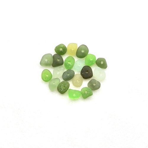 real sea glass beads