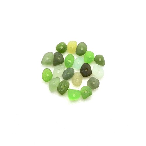 real sea glass beads