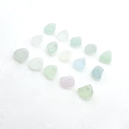 drilled beach glass