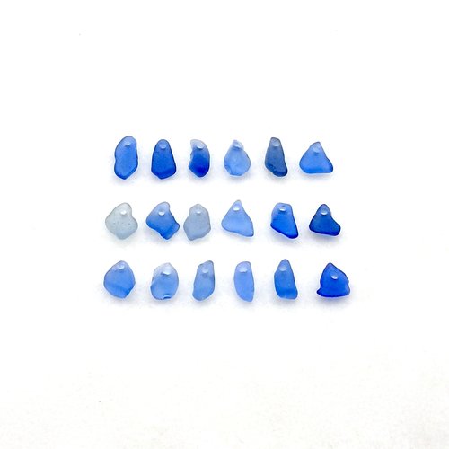 very tiny sea glass charms