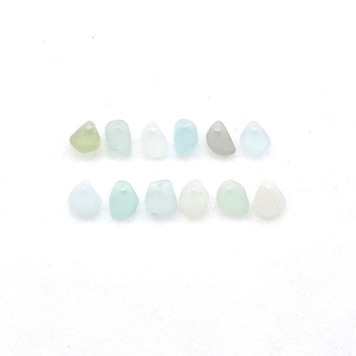tiny sea glass beads