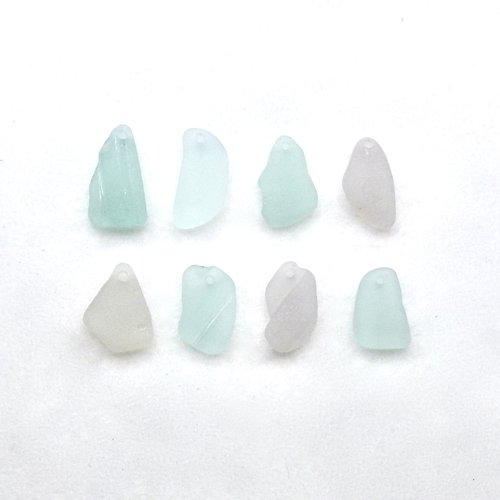 beach glass necklace charms 