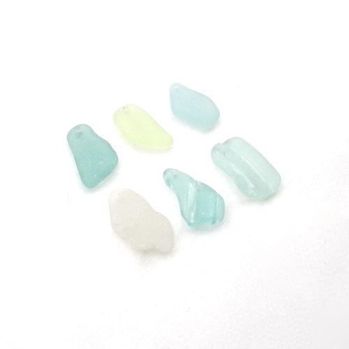 ocean glass with impressions