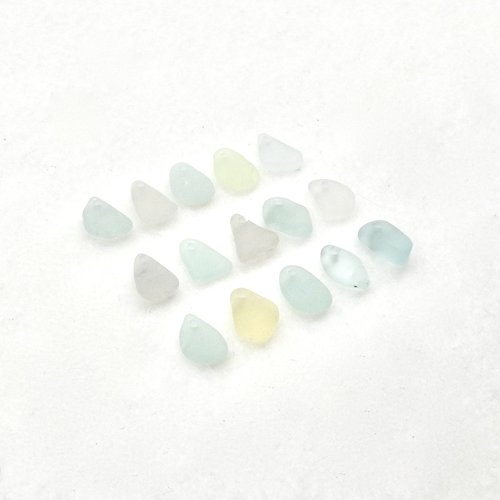 real beach glass small pendants