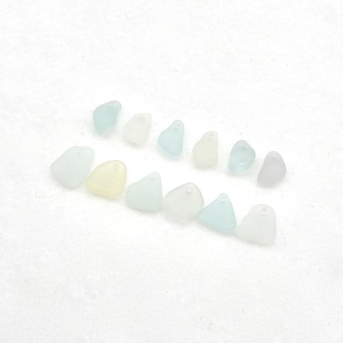 drilled seaglass pendants