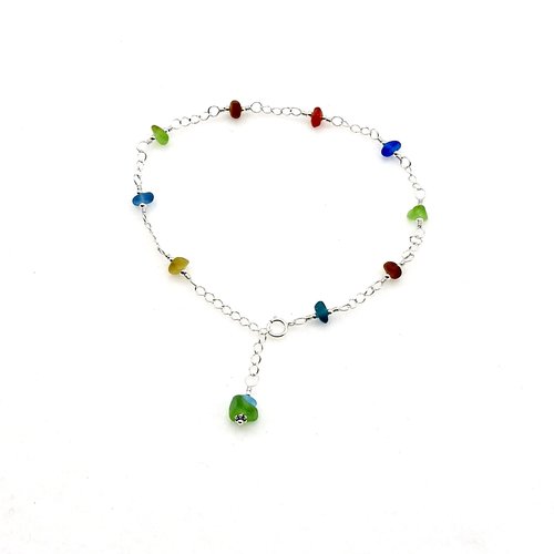 silver chain anklet bracelet
