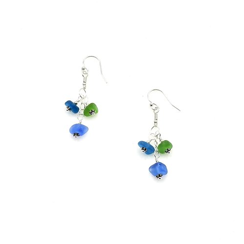 shades of blue and green