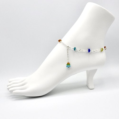 adjustable silver chain dangle