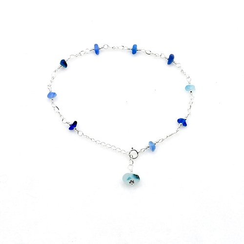 beach glass ankle jewelry