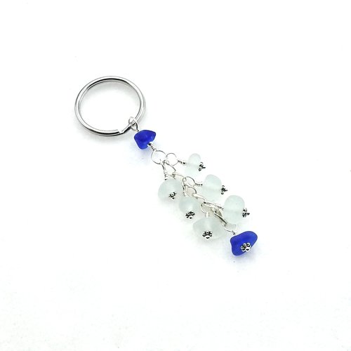 sea glass keychain