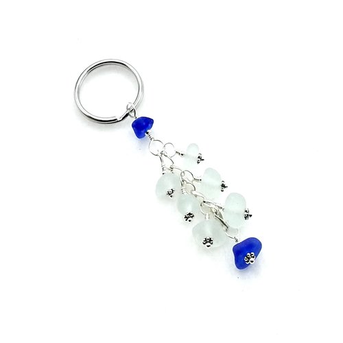 sea glass keychain