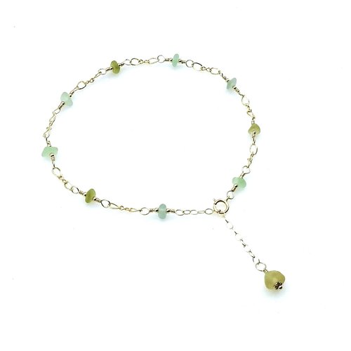 adjustable gold chain ankle bracelet
