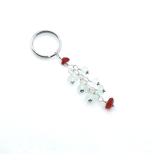 seaglass keychain 