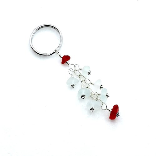 seaglass keychain 