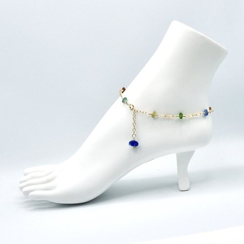 beaded gold chain