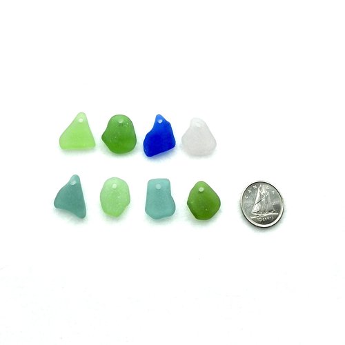 top drilled beach glass