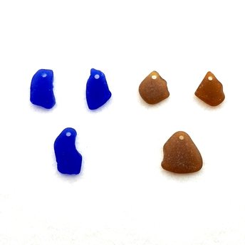 genuine sea glass pendants and charms for jewelry making