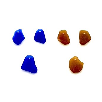 genuine sea glass charms for jewelry making