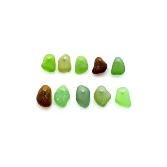 beach glass charms