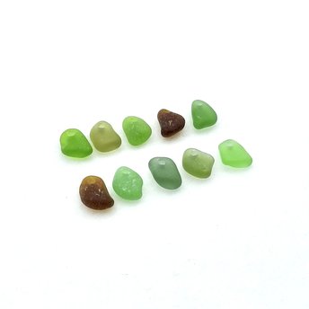 drilled sea glass beads