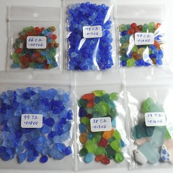 RESERVED Drilled Sea Glass Beads and Charms 