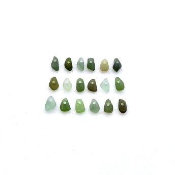 real sea glass tiny charms