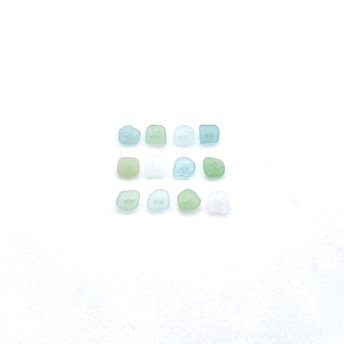 Sea Glass Buttons Mini Fasteners Pastel Colors Sewing Knitting 