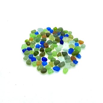 real sea glass beads