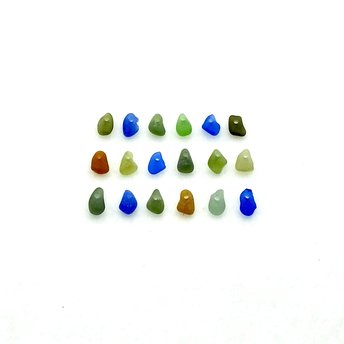 tiny sea glass charms