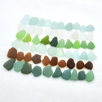 Natural Sea Glass Pieces Jewelry Gift Making Craft Materials